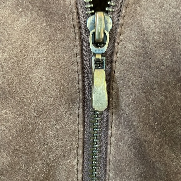 St. John’s Bay Suede And Faux Fur lined hooded jacket - Picture 4 of 12